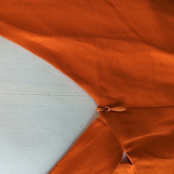 Yigal Azrouel NY Strappy Asymmetric Sheath Dress Orange 4 party cocktail summer - Picture 7 of 8